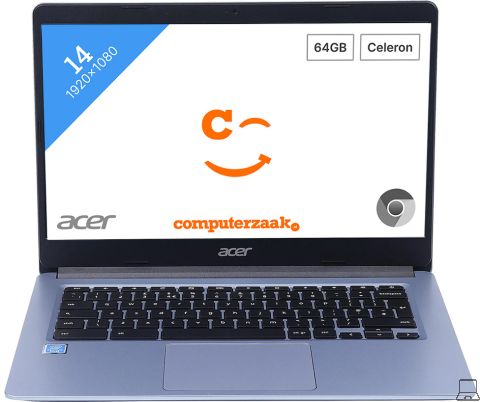 Acer chromebook cb314-1h-c5dc blauw