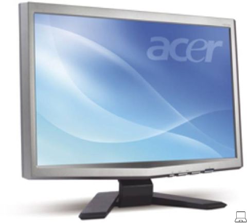 Acer x243w - 24 inch - 1920x1200 - dvi - vga - zilver