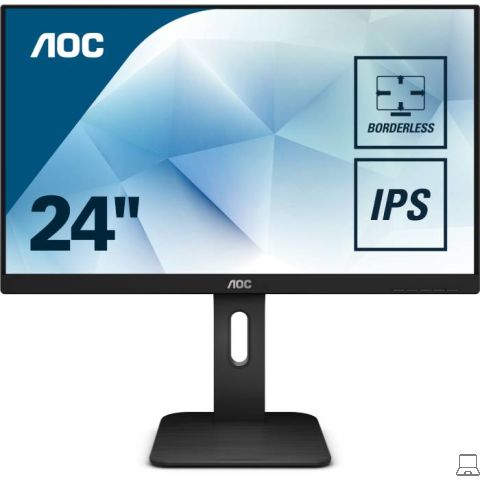 Aoc 24p1 - 24 inch - 1920x1080 - dp - dvi - hdmi - vga - zwart