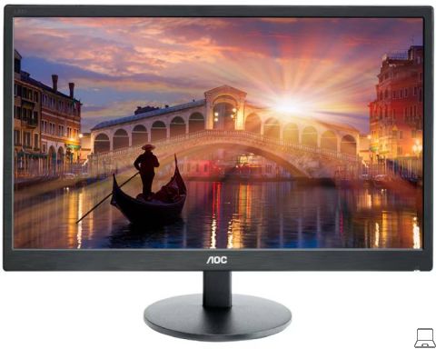 Aoc e2470swda - 24 inch - 1920x1080 - dvi - vga - zwart