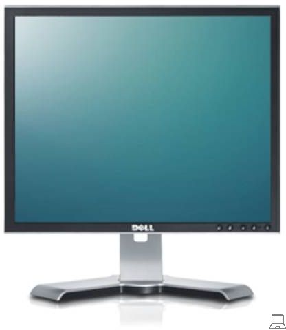 Dell 1908fpf - 19 inch - 1280x1024 - dvi - vga - zwart