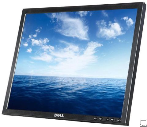 Dell p190sb - 19 inch - 1280x1024 - dvi - vga - zonder voet - zwart