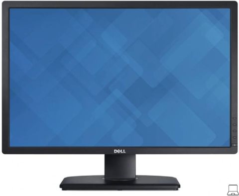 Dell u2412m - 24 inch - 1920x1200 - dp - dvi - vga - zwart