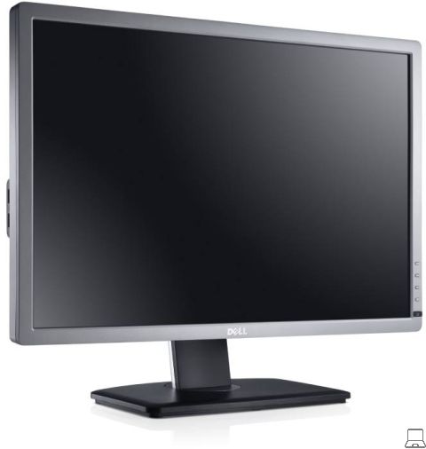 Dell u2412mc zilver - 24 inch - 1920x1200 - dp - dvi - vga - zilver