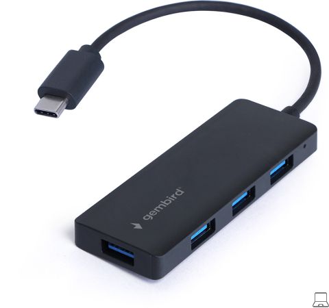 Gembird 4 poorts usb 3.1 hub usb-c