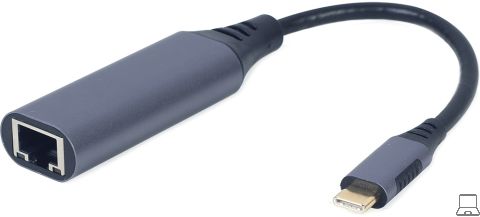 Gembird usb-a / usb-c 3.1 gigabit netwerk adapter