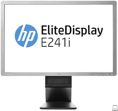 Hp e241i - 24 inch - 1920x1200 - dp - dvi - vga - zilver