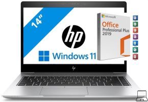 Hp elitebook 840 g7 | i5-10210u | quadcore | 8gb | 256gb ssd | fullhd | wwan |  microsoft office 2021 professional plus | windows 11 pro | refurbished