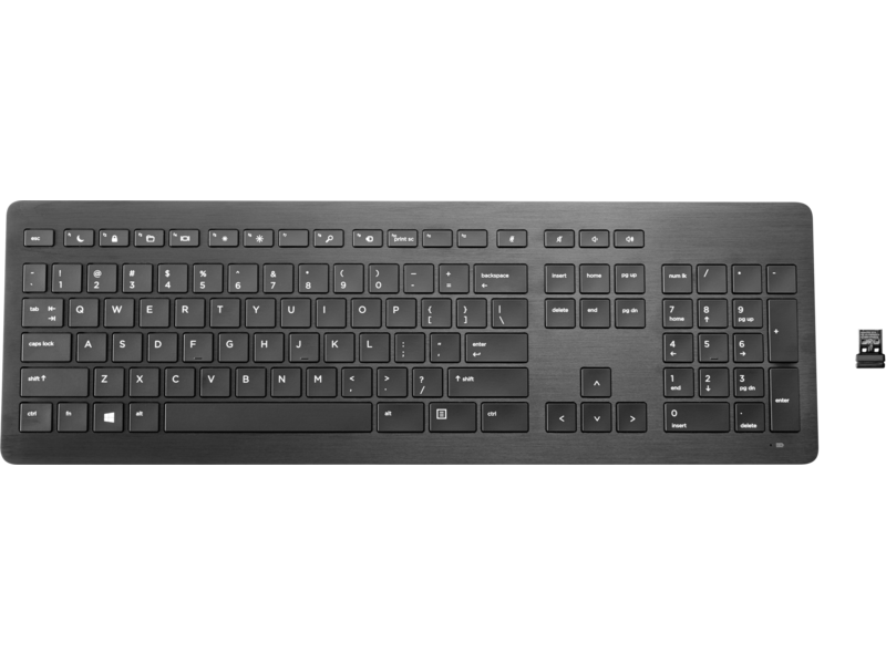 Hp premium draadloos toetsenbord | scissor switch | qwerty-us international | usb 2.0 