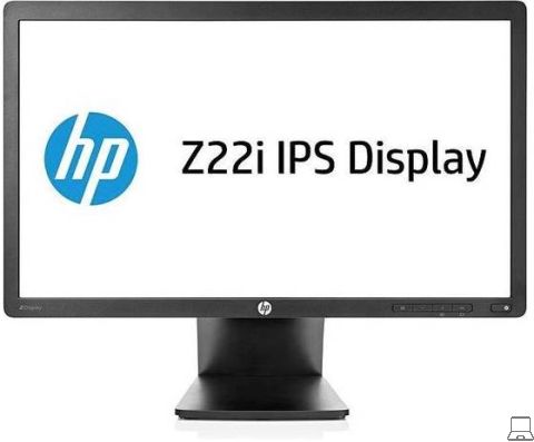 Hp z22i - 22 inch - 1920x1080 - dp - dvi - vga - zwart