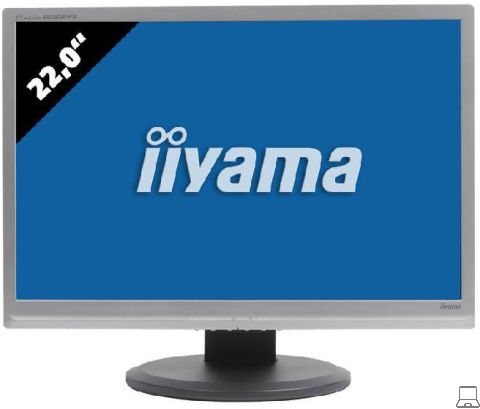 Iiyama b2206ws zilver - 22 inch - 1680x1050 - dvi - vga - zilver