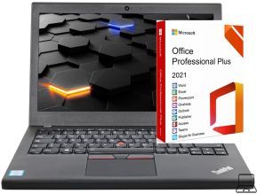 Lenovo thinkpad x270 | i5-6300 | 8gb | 256gb ssd | fullhd | windows 11 pro | microsoft office 2021 professional plus | refurbished