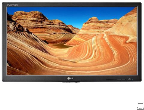 Lg ips231p - 23 inch - 1920x1080 - dvi - vga - zonder voet - zwart